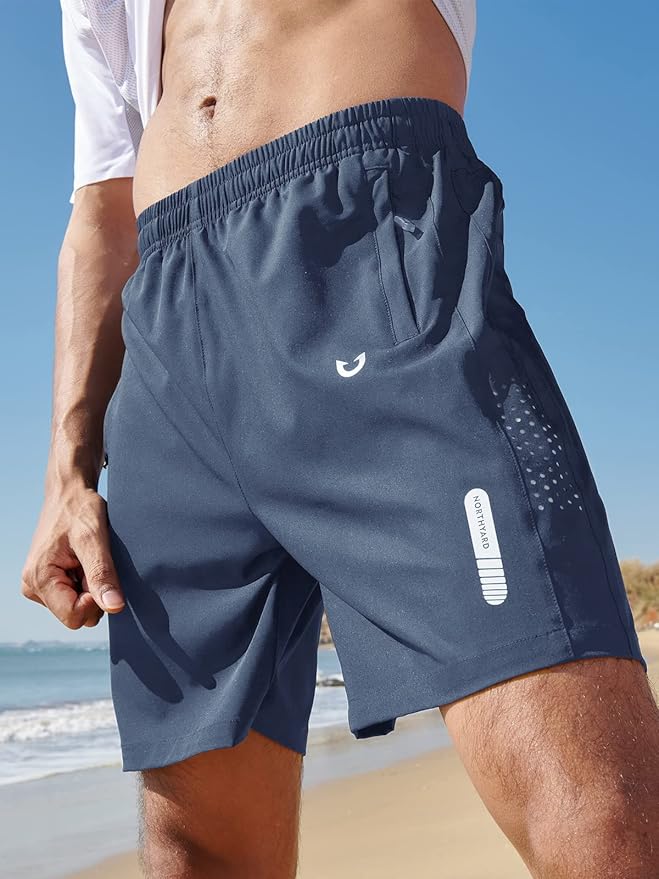 NORTHYARD Men's Athletic Running Shorts Quick Dry Workout Shorts 7"/ 5"/ 9" Lightweight Sports Gym Basketball Tennis Hiking