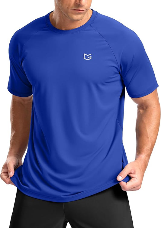 G Gradual Men's Workout Athletic T-Shirts Moisture Wicking Cooling Running Shirts Short Sleeve Performance Tee for Gym Tennis