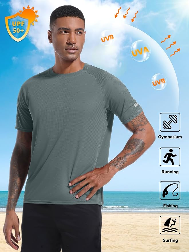 Holure Men's Mesh Quick-Dry Short Sleeve Workout T-Shirt