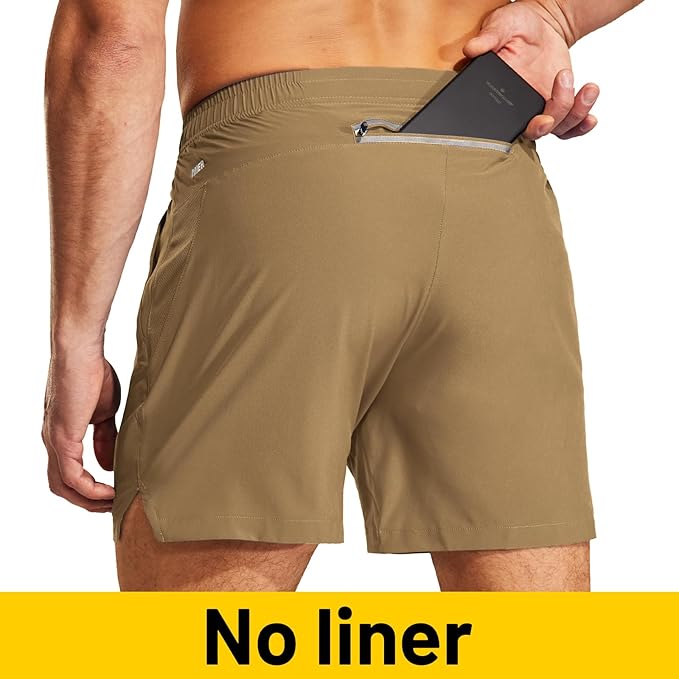 MIER Men's Workout Running Shorts Quick Dry Active 5 Inches Shorts with Pockets, Lightweight, Breathable