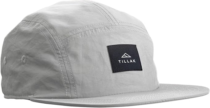 Tillak Wallowa Camp Hat, Lightweight Nylon 5 Panel Cap with Snap Closure