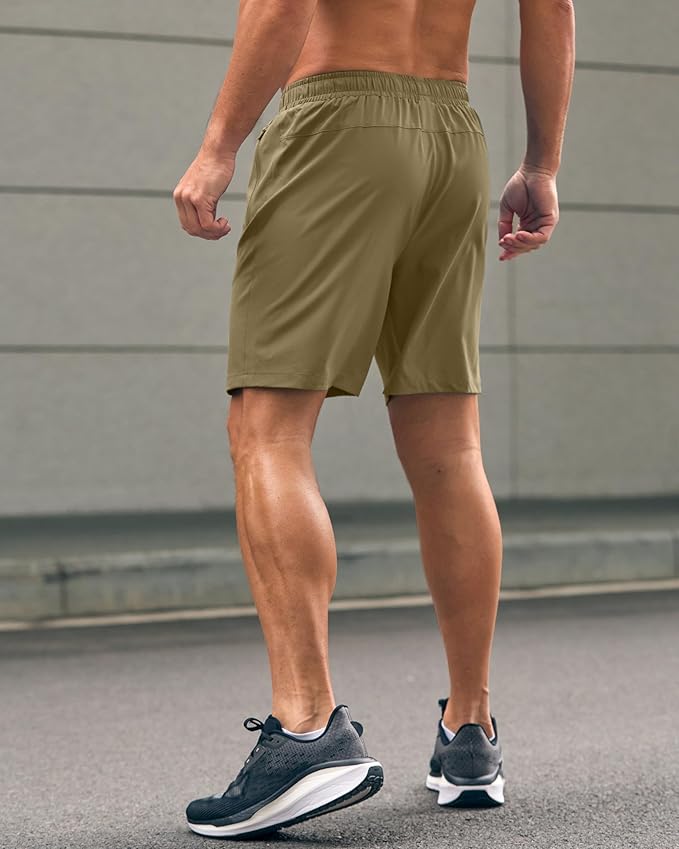 G Gradual Men's Athletic Running Shorts with Zipper Pockets Quick Dry 7"/ 5"/ 9" Workout Gym Shorts for Basketball Hiking