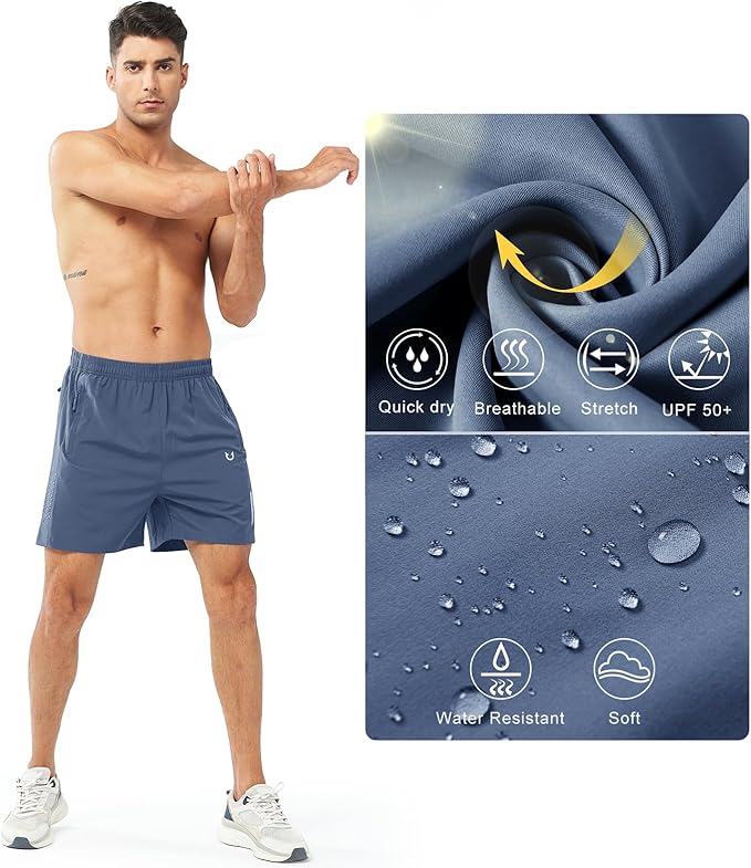 NORTHYARD Men's Athletic Running Shorts Quick Dry Workout Shorts 7"/ 5"/ 9" Lightweight Sports Gym Basketball Tennis Hiking