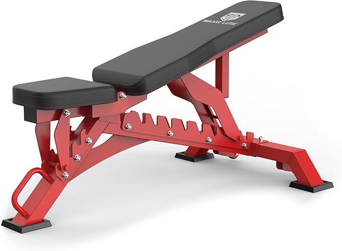 MAJOR FITNESS Weight Bench - 1300LBS Weight Capacity and 36 Adjustable Positions Strength Training Bench for Garage and Home Gym Workouts