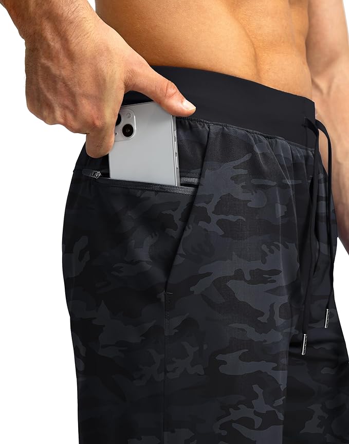 Men's Running Shorts with Zipper Pockets 9 Inch/ 7 Inch / 5 Inch Lightweight Quick Dry Gym Workout Athletic Shorts for Men