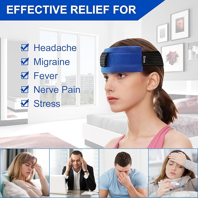 Reusable Ice Gel Pack for Injuries, Soft Cold Pack Ice Wrap Hot Cold Compress Alleviate Inflammation Joint Pain Muscle Soreness, Flexible & Adjustable for Shoulder Elbow Foot Ankle Knee Wrist Leg Neck