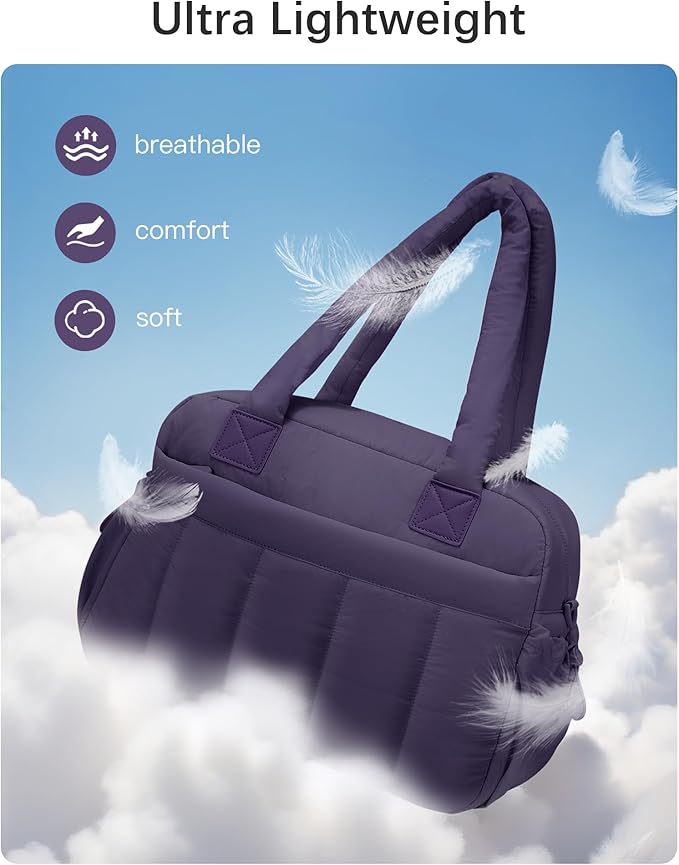 oscaurt Gym Bag for Women Lightweight Duffle Bag for Travel with Toiletry Pouch Water Resistant Carry On Weekender Overnight Duffel