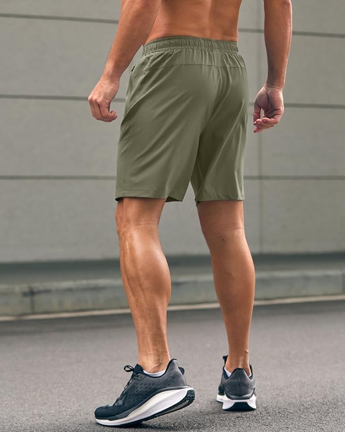 G Gradual Men's Athletic Running Shorts with Zipper Pockets Quick Dry 7"/ 5"/ 9" Workout Gym Shorts for Basketball Hiking