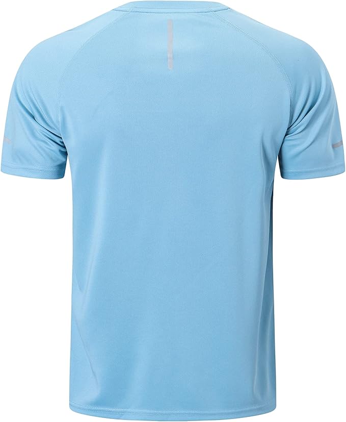 frueo Men's 1/3 Pack Workout Shirts Quick Dry Moisture Wicking Short Sleeve Mesh Athletic T-Shirts