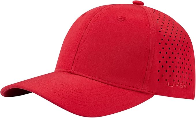 UPF 50+ Performance Water Resistant Baseball Cap Lightweight Breathable Hat Golf Running Boat Hiking for Men Women