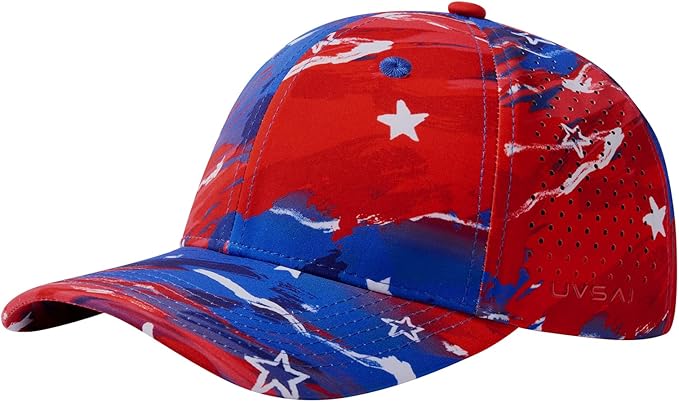 UPF 50+ Performance Water Resistant Baseball Cap Lightweight Breathable Hat Golf Running Boat Hiking for Men Women