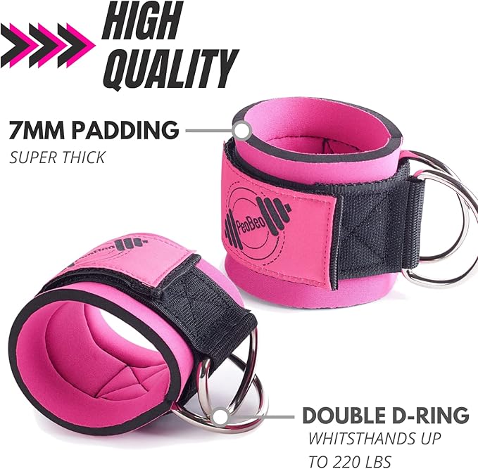 PeoBeo Ankle Strap for Cable Machine Attachments for Gym Ankle Straps for Cable Machines Straps Foot Straps for Cable Machine Attachment Glute Machine Gym Accessories for Women