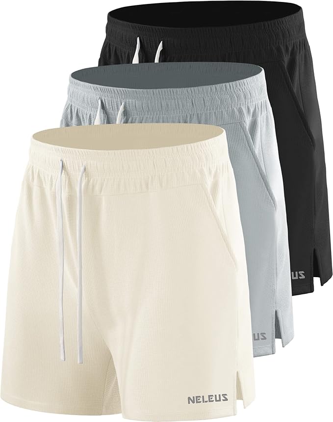 NELEUS Men's 7 inch Running Shorts Athletic Gym Workout Shorts with Pockets