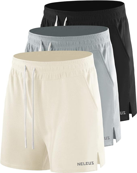 NELEUS Men's 7 inch Running Shorts Athletic Gym Workout Shorts with Pockets