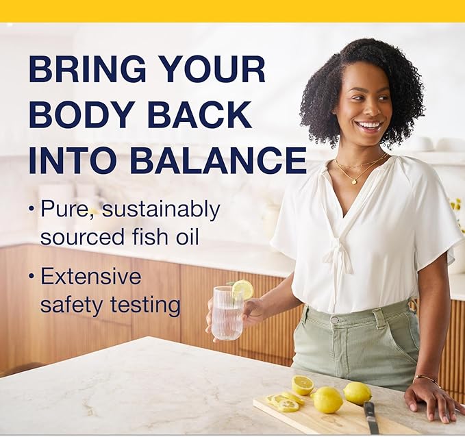 Metagenics OmegaGenics EPA-DHA 1000 mg - High Potency Omega-3 Fish Oil Supplement for Heart, Brain & Joint Health* - Sustainably Sourced - 60 Softgels