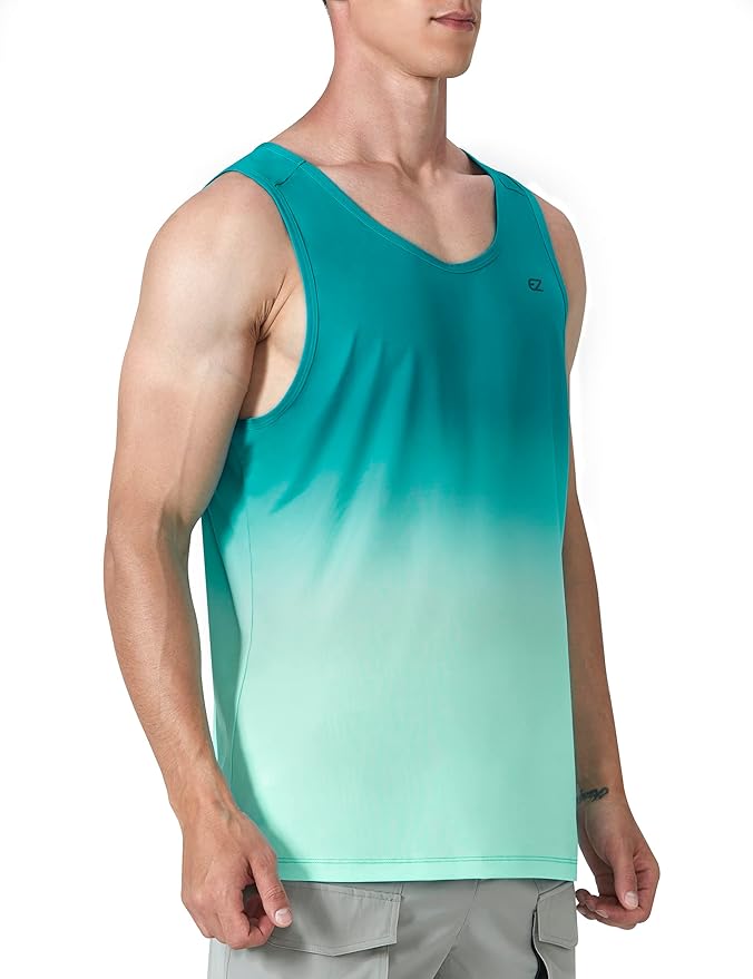 EZRUN Men's Quick Dry Sport Tank Top for Bodybuilding Gym Athletic Jogging Running,Fitness Training Workout Sleeveless Shirts