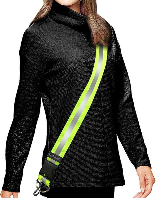 Reflective Sash for Walking at Night - Replaces Reflective Vest Safety Vests Reflective Running Vest - Reflective Running Gear Reflective Belt Night Walking Running Reflective Gear for Walking Biking