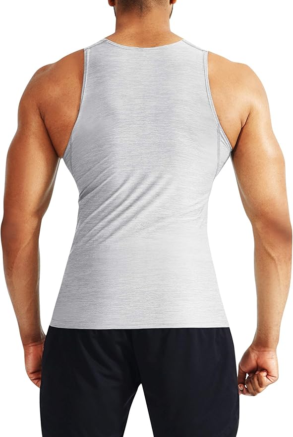 NELEUS Men's 3 Pack Dry Fit Compression Tank Top