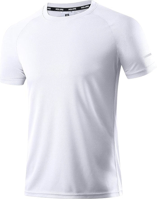 Holure Men's Mesh Quick-Dry Short Sleeve Workout T-Shirt