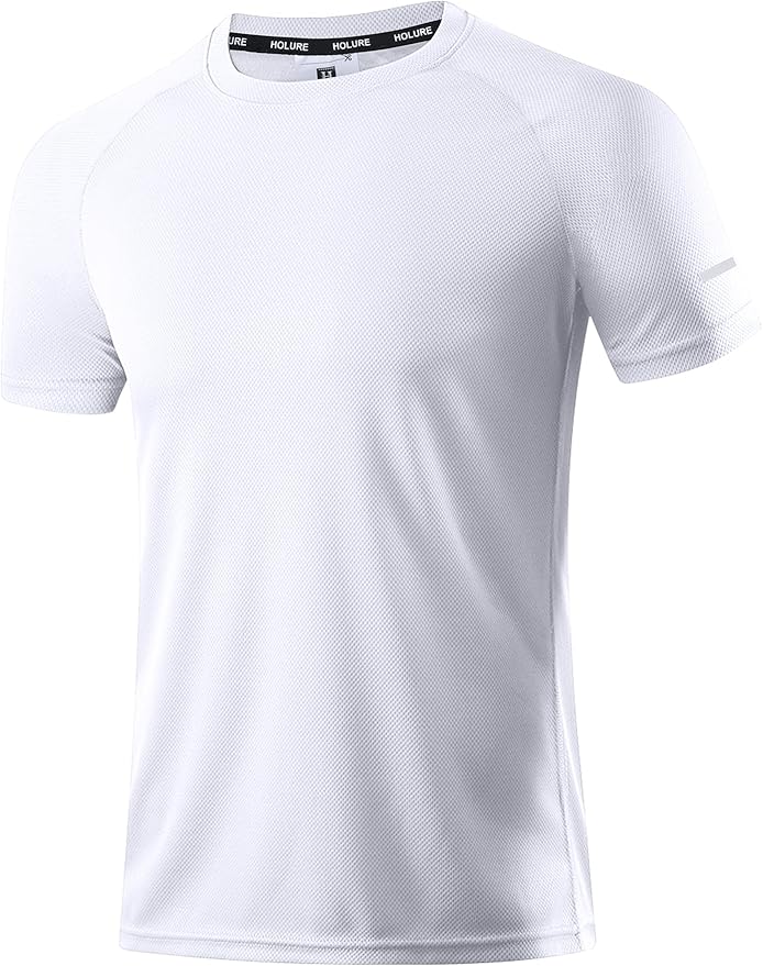 Holure Men's Mesh Quick-Dry Short Sleeve Workout T-Shirt