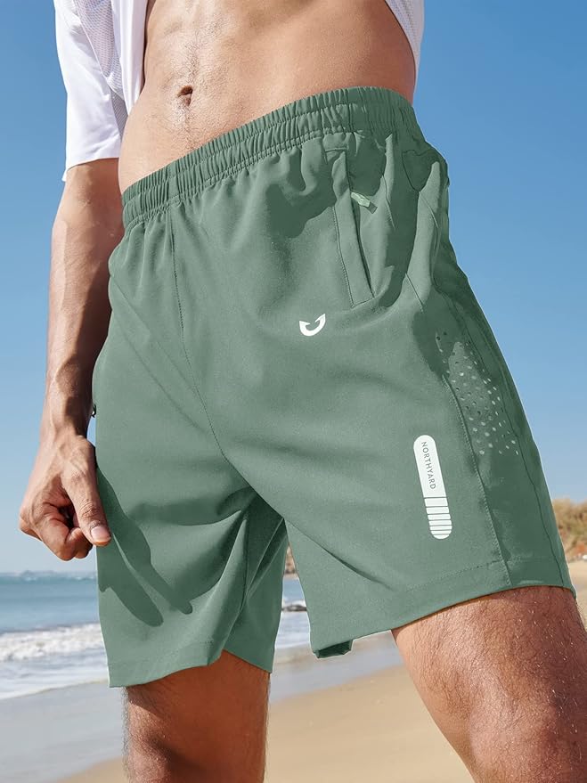 NORTHYARD Men's Athletic Running Shorts Quick Dry Workout Shorts 7"/ 5"/ 9" Lightweight Sports Gym Basketball Tennis Hiking
