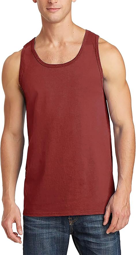 Hat and Beyond Mens Tank Top Soft Performance Boxing Gym Shirts Plain Muscle Tee