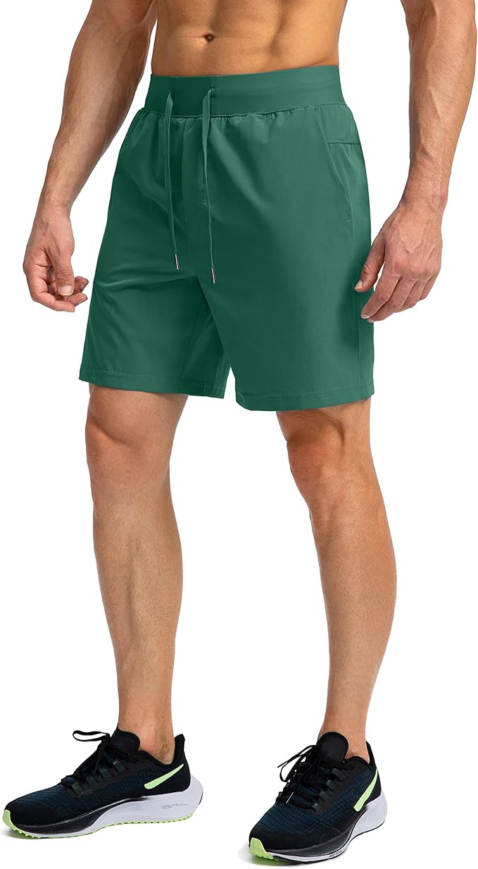 Men's Running Shorts with Zipper Pockets 9 Inch/ 7 Inch / 5 Inch Lightweight Quick Dry Gym Workout Athletic Shorts for Men