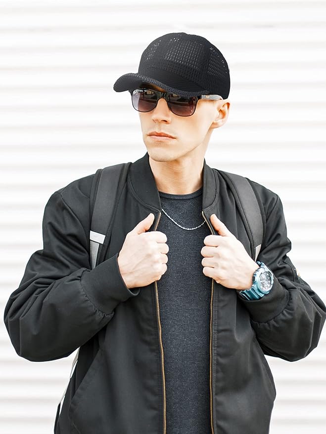 4 Pieces Summer Mesh Baseball Cap Breathable Full Cooling Hat Quick Dry Cool Hats Mesh Running Hat for Men Women