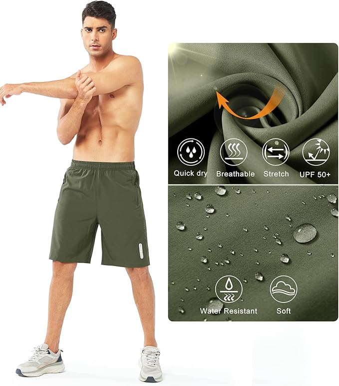 NORTHYARD Men's Athletic Running Shorts Quick Dry Workout Shorts 7"/ 5"/ 9" Lightweight Sports Gym Basketball Tennis Hiking