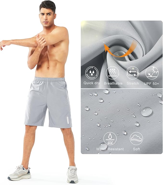 NORTHYARD Men's Athletic Running Shorts Quick Dry Workout Shorts 7"/ 5"/ 9" Lightweight Sports Gym Basketball Tennis Hiking