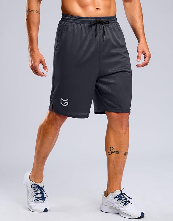 G Gradual Men's Athletic Workout Shorts with Pockets 5"/7"/9" Lightweight Quick Dry Gym Basketball Running Shorts for Men