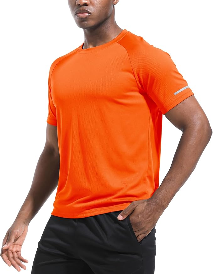 Boyzn 1, 3, 5 or 7 Pack Men's Workout Running Shirts, Dry Fit Moisture Wicking T-Shirt, Gym Athletic Short Sleeve Tee Shirts