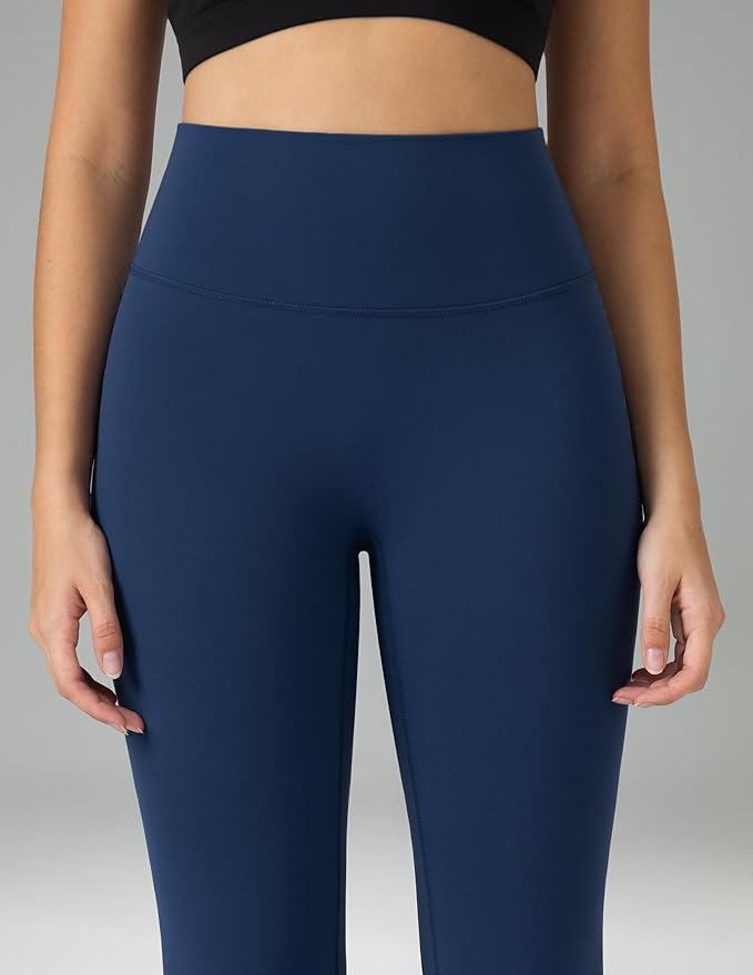Colorfulkoala Dreamlux No Front Seam Leggings for Women 25"/28" Inseam, Seamless High Waisted Buttery Soft Yoga Pants
