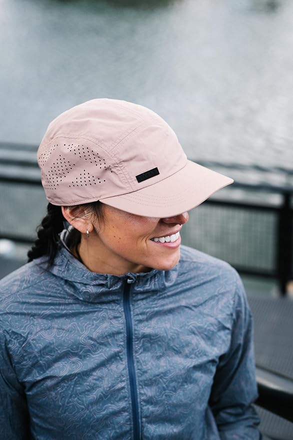 Tillak Vista Hat, Lightweight Nylon 5 Panel Cap with Snap Closure and Laser-Cut Ventilation