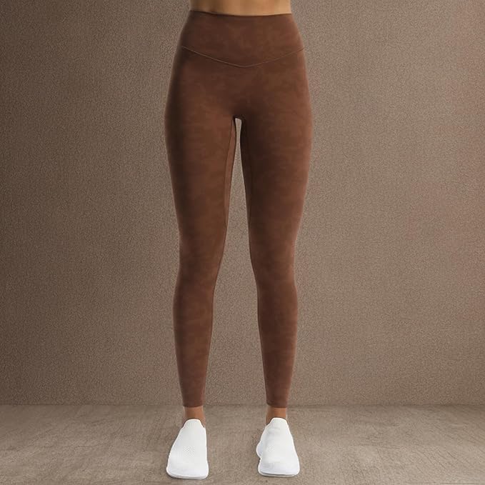 Aoxjox High Waisted Workout Leggings for Women Tummy Control Buttery Soft Yoga Metamorph Deep V Pants 26"