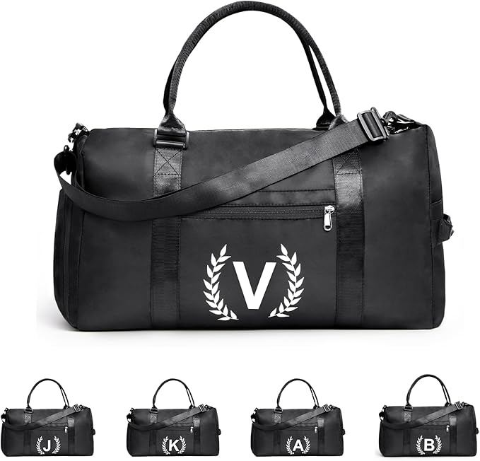 Gym Bag for Women & Men, Fitness Workout Sports Travel Duffle Bag with Wet Pocket & Shoes Compartment, Great Present for Gym Lovers