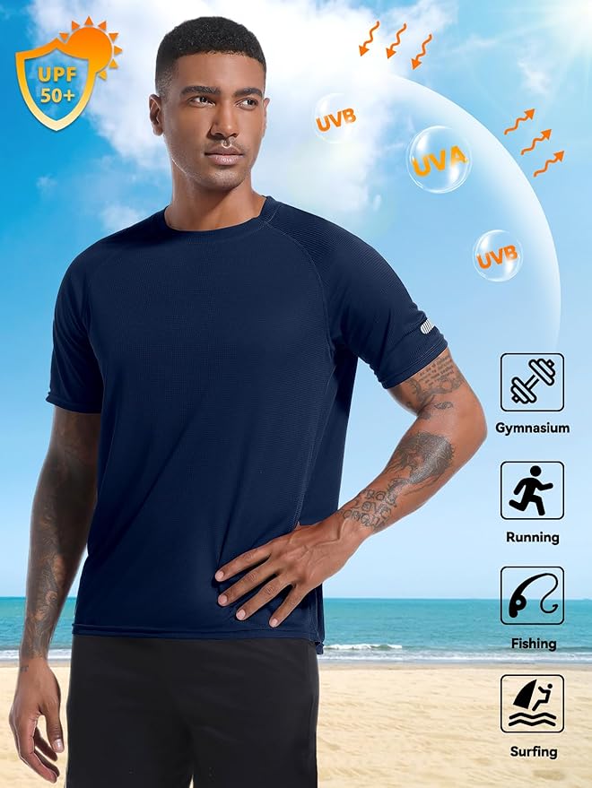 Holure Men's Mesh Quick-Dry Short Sleeve Workout T-Shirt