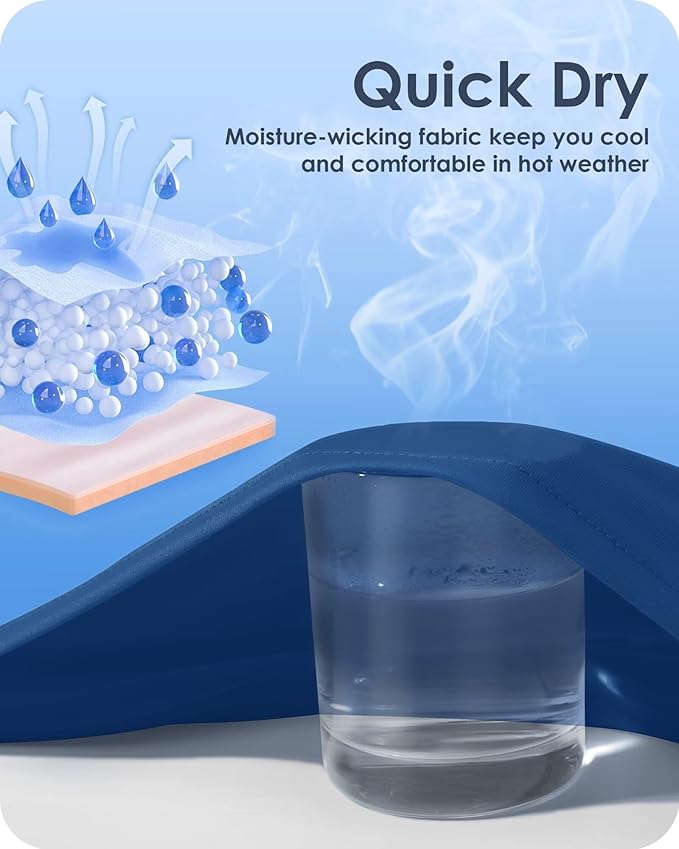 Boladeci Men's Tank Top Workout Athletic Quick Dry UPF 50+ Sun Protection Lightweight Summer Beach Gym Sleeveless Shirts