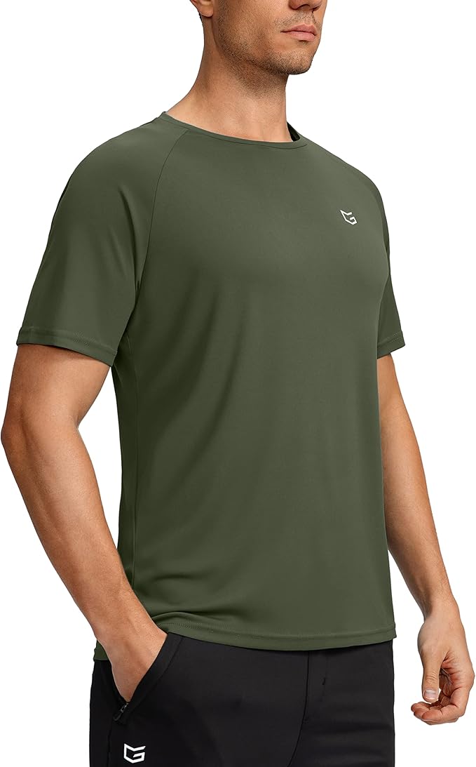 G Gradual Men's Workout Quick Dry T-Shirts Short Sleeve Lightweight Cooling Gym Shirts Tee for Running, Beach, Hiking