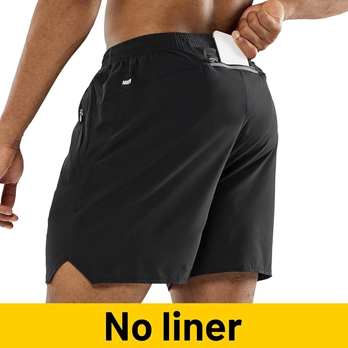 MIER Men's Workout Running Shorts Quick Dry Active 5 Inches Shorts with Pockets, Lightweight, Breathable