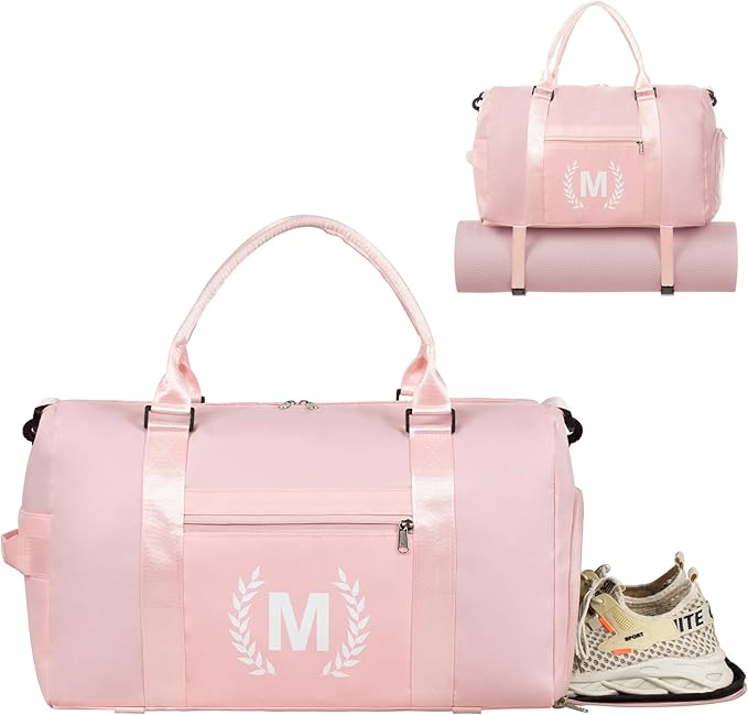 Gym Bag for Women Girls, Birthday Chrismas Gifts for Women Teen Girls Kids，Duffle Bag for Trave with Shoes Compartment, Overnight Weekender bag，Personal Present Gift for Daughter Niece Mom Friends