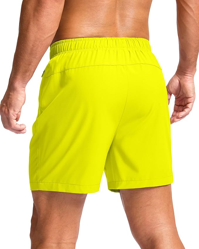 G Gradual Men's Athletic Running Shorts with Zipper Pockets Quick Dry 7"/ 5"/ 9" Workout Gym Shorts for Basketball Hiking