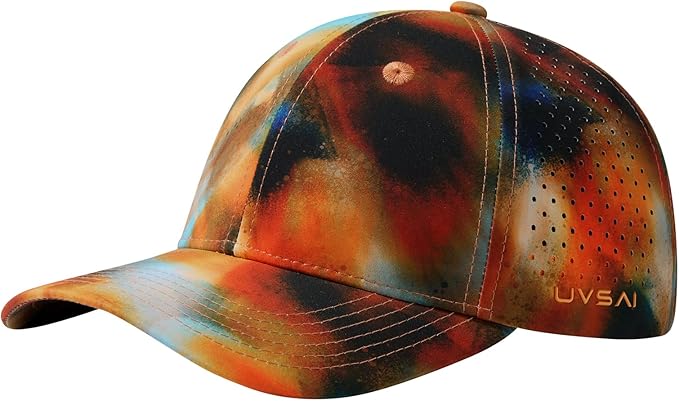 UPF 50+ Performance Water Resistant Baseball Cap Lightweight Breathable Hat Golf Running Boat Hiking for Men Women