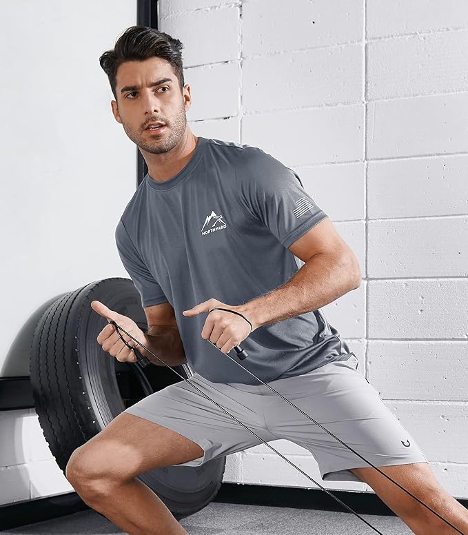 NORTHYARD Men's UPF 50+ Sun Protection Shirts Swim SPF UV Quick Dry Short Sleeve T-Shirts for Athletic Fishing Rash Guard