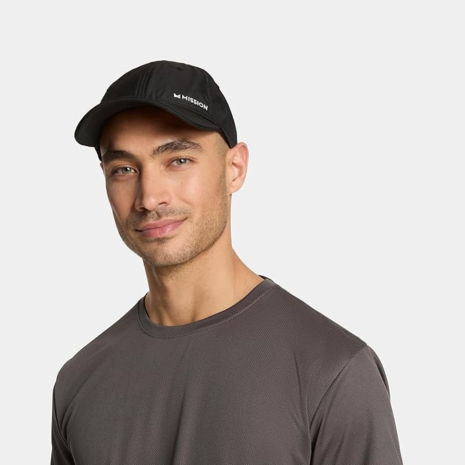 MISSION Cooling UPF Performance Hat - Unisex One Size Cap for Workouts, Golf & Running - Sweat & Water Activated Technology