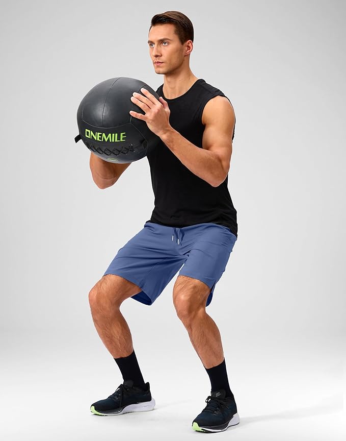 Men's Running Shorts with Zipper Pockets 9 Inch/ 7 Inch / 5 Inch Lightweight Quick Dry Gym Workout Athletic Shorts for Men