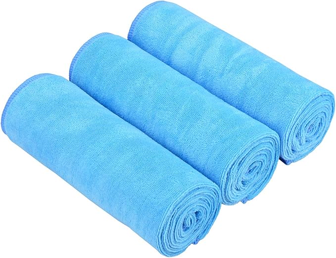 HOPESHIN Gyms Yoga Towels - Absorbent Microfiber Workout Towels for Men & Women, Soft, Fast Drying 3 Pack, 16x32 Inch