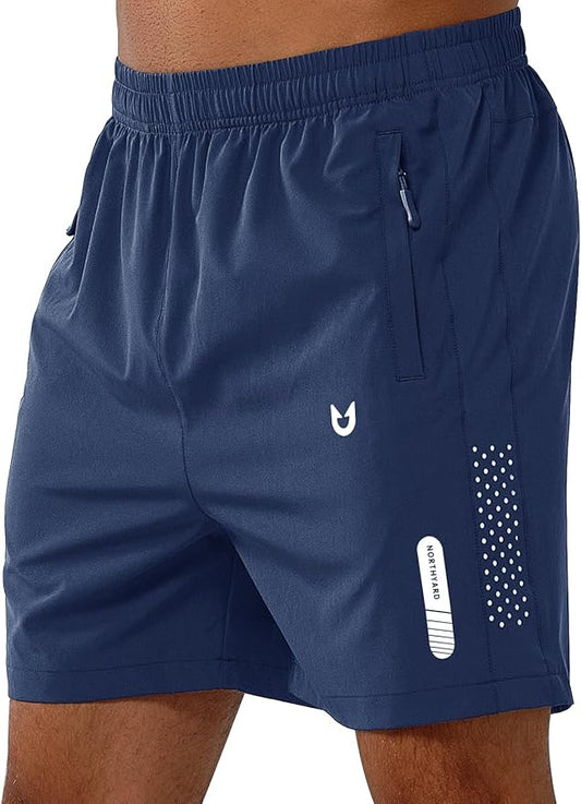 NORTHYARD Men's Athletic Running Shorts Quick Dry Workout Shorts 7"/ 5"/ 9" Lightweight Sports Gym Basketball Tennis Hiking