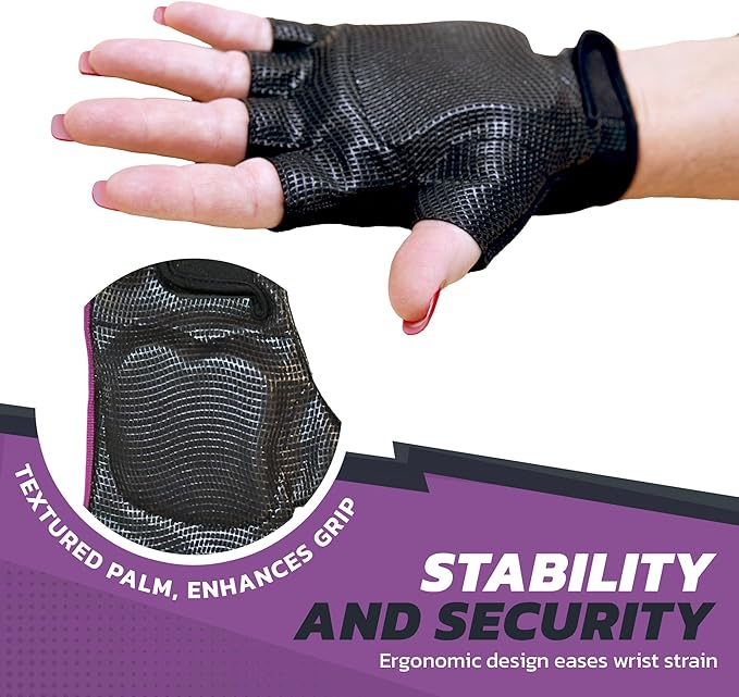 Fitness Gloves for Women & Men with Wrist Support, Workout & Strength Training Gloves, Gym Accessories for Ladies/Men, & Weight Lifting Gloves