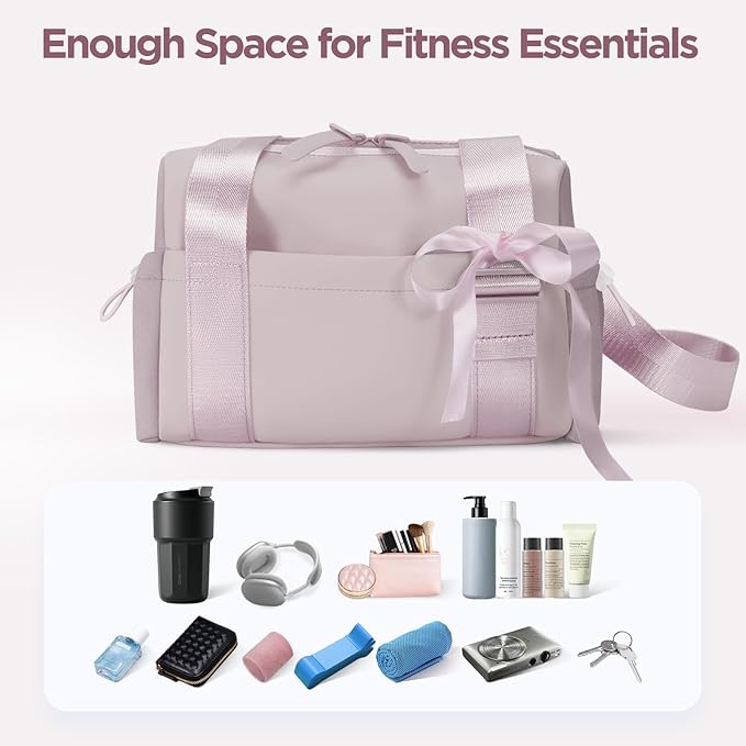 Mini Gym Bag for Women Girls Small Gym Tote Bag with Wet Compartment Waterproof Travel Duffle Bag Cute Workout Sport Bag